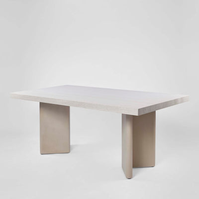 Symon Dining Table Sintered Stone Off White