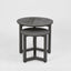 2 Piece Olwen Side Table Set Black