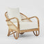 Alexis Armchair Natural/White Fabric