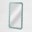 Adina Bone Inlay Mirror Aqua/White