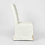 Ville Dining Chair Slip Cover Linen White