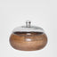 Wood Bowl With Glass Lid SML