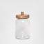 Glass Jar With Wood Lid