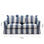 Slip Cover Only - Noosa Hamptons 2 Seat Sofa Denim/Cream Stripe