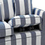 Slip Cover Only - Noosa Hamptons 2 Seat Sofa Denim/Cream Stripe