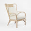 Duke Highback Armchair Natural Whitewash