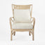Duke Highback Armchair Natural Whitewash