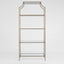 Palladium Brass Iron & Glass Shelves