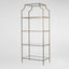 Palladium Brass Iron & Glass Shelves