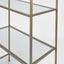 Palladium Brass Iron & Glass Shelves