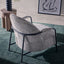 Bon Armchair Black/Grey Fabric
