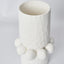 Tiki Vase White 