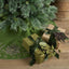 Mini Glitter Pine Bunch Olive Green