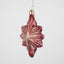 Majestic Scarlet Star Tree Decoration Red