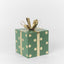 Antique Metal Polka Dot Present - Green & Gold