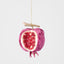 Luxe Beaded Pomegranate Tree Decoration Plum