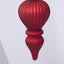 Antiqued Glass Hanging Finial Red Large