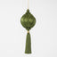 Silk Tassel Bauble Decoration Olive