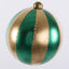 Carnival Bauble Large Green & Gold