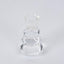 Lustre Glass Cut Candle Holder Clear