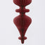Giant Paper Cresting Finial Decoration Red