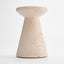 Hinde Travertine Candle Stand Lge