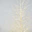 White Forest Light Up Tree with 1300 Lights 180cm