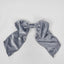 Velvet Clip on Bow LGE Light Blue