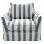 Noosa Hamptons Armchair Blue Sky Stripe