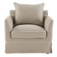 Noosa Hamptons Armchair Natural W/White Piping