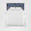 Noosa Hamptons 3 Seat Queen Sofa Bed Navy W/White Piping