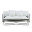 Noosa Hamptons 3 Seat Queen Sofa Bed Sky Blue Stripe