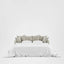 Noosa Hamptons 3 Seat Queen Sofa Bed Natural W/White Piping
