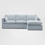 Clovelly 3 Seater Right Chaise Sofa Beach