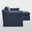 Clovelly 3 Seater Right Chaise Sofa Navy