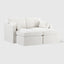 Clovelly Double Chaise Daybed Ivory