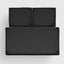 Clovelly Double Chaise Daybed Navy