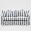 Noosa Hamptons 2.5 Seat Sofa Blue Sky Stripe