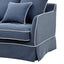 Noosa Hamptons 2 Seat Navy W/White Piping