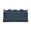 Noosa Hamptons 2.5 Seat Sofa Navy W/White Piping