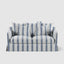 Noosa Hamptons 2 Seat Sofa Sky Stripe