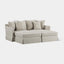 Noosa Double Chaise Daybed Natural