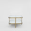 Lewis Brass Iron Glass & Mirror Coffee Table