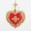 Crowned Heart Hanging Decoration Red