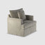 Byron Hamptons Armchair Natural W/White Piping