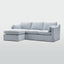 Clovelly 3 Seater Left Chaise Sofa Beach Covers Only