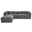 Marbella Modular 4 Seater Sofa Reversible Ottoman Chaise Sofa Storm