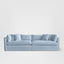 Marbella 4 Seat Sofa Beach W/White piping