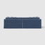 Marbella 4 Seat Sofa Navy W/White Piping