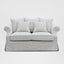 Avalon Hamptons 2 Seat Sofa Stone Stripe